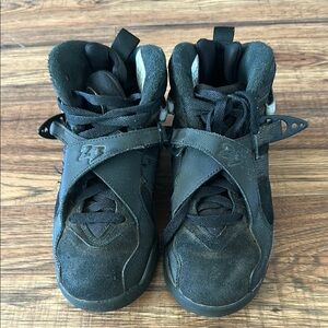 Black High-Top Sneakers with Suede Finish